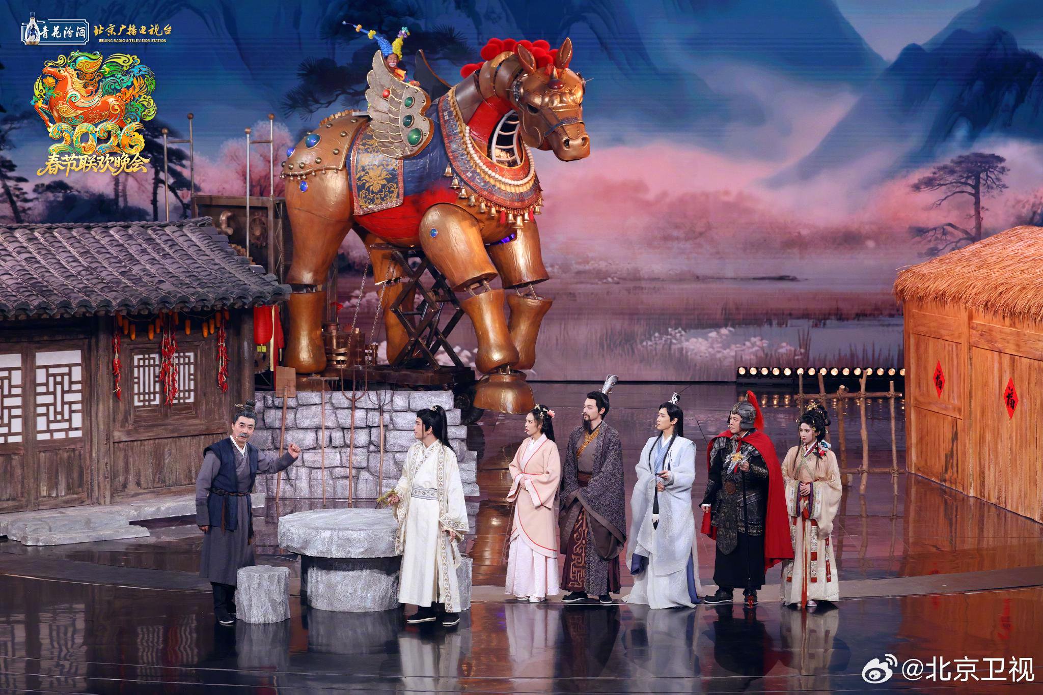 范明蔡国庆等众星齐聚北京台春晚演绎寓言故事