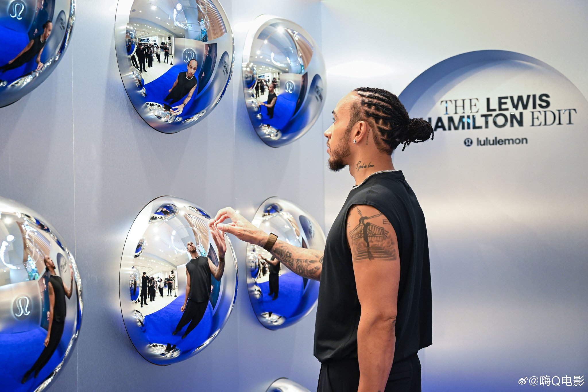 汉密尔顿出席墨尔本露露乐蒙新品发布会