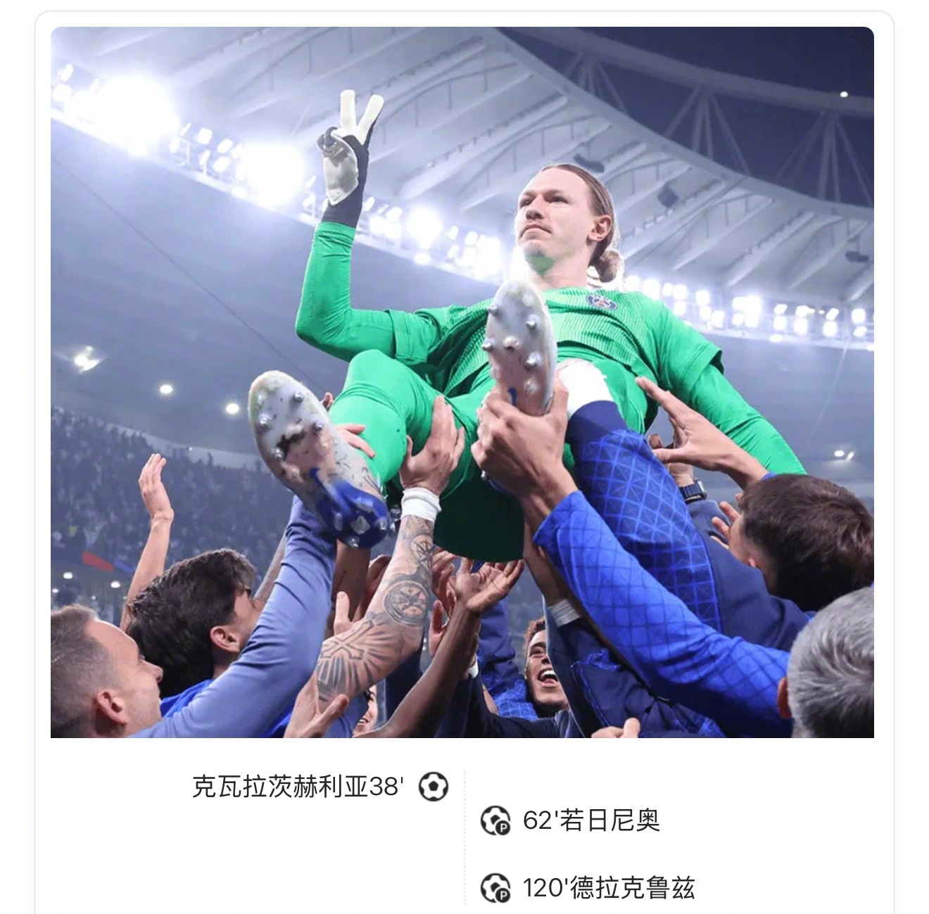 巴黎圣日耳曼点球大战胜弗拉门戈夺洲际杯冠军，萨福诺夫四连扑制胜