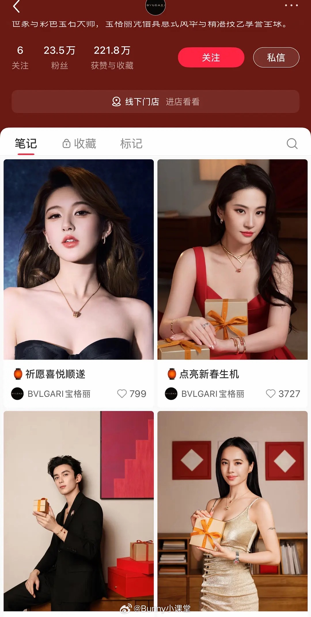 宝格丽发布赵露思新年大片，网友猜测其全球代言人身份