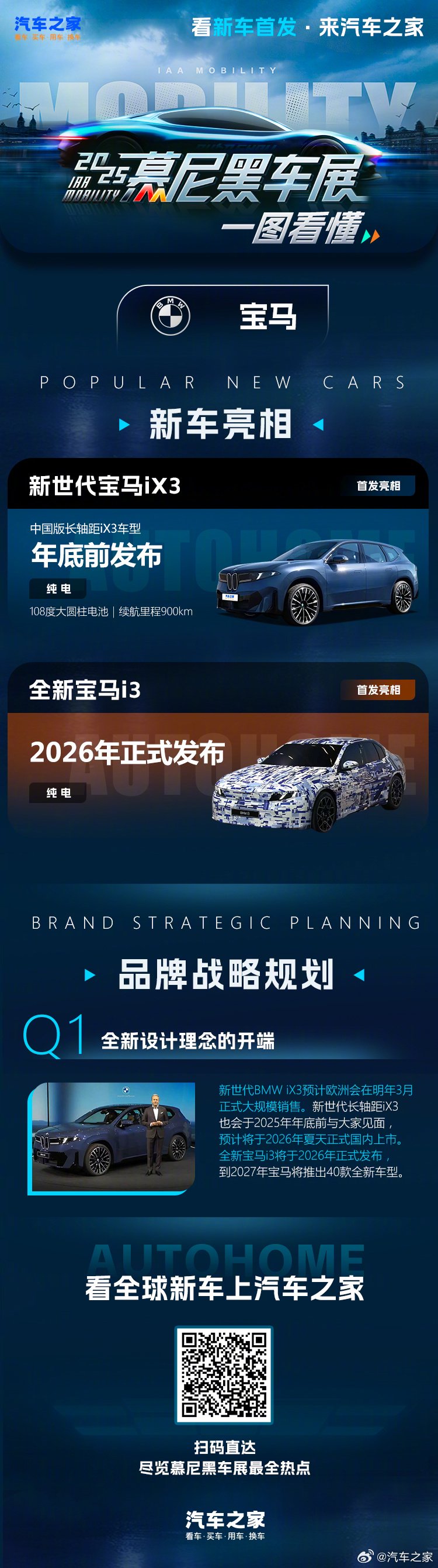 全新宝马iX3首发亮相，2026年推新一代i3