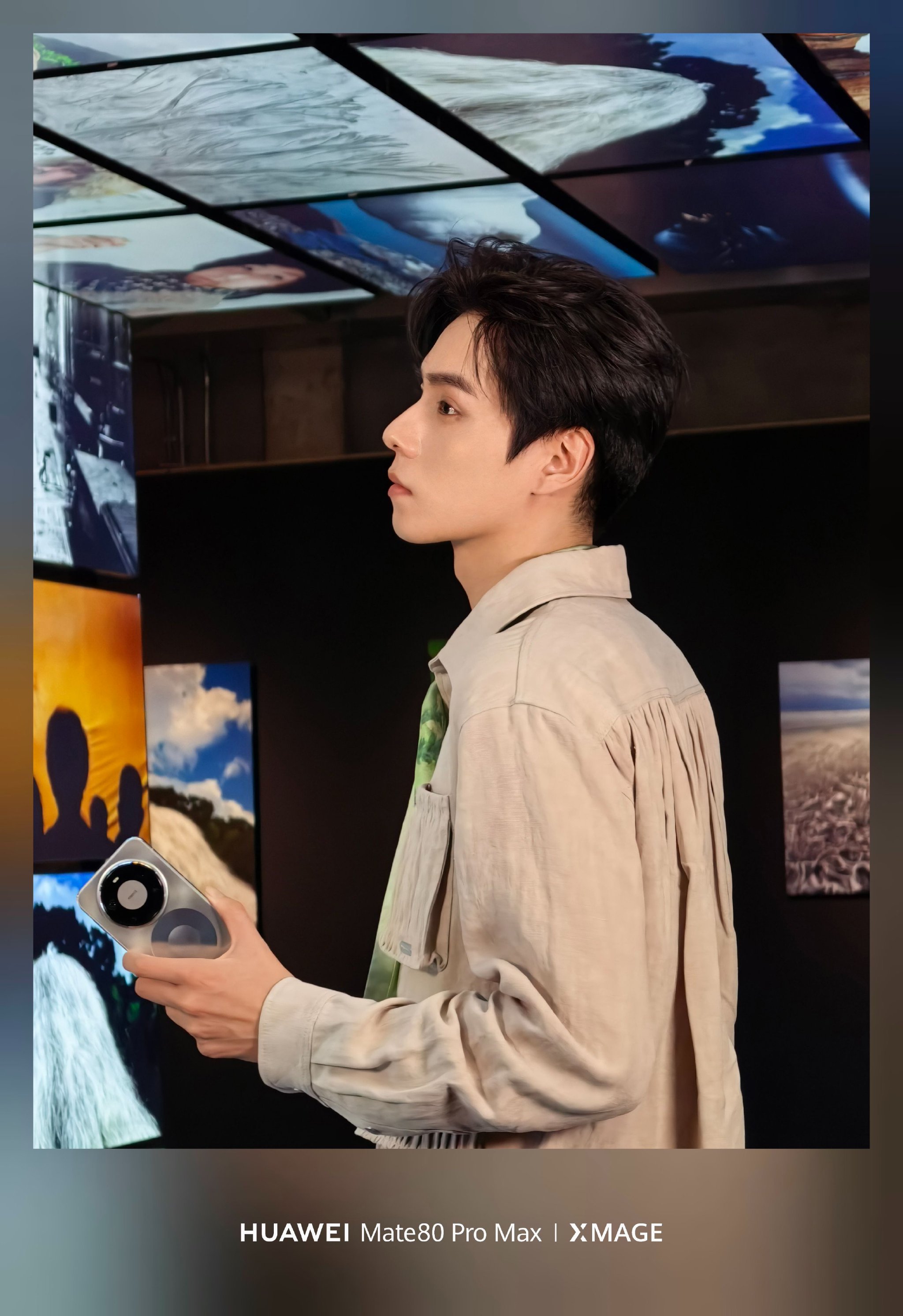 胡一天携Mate 80 Pro Max作品庆生逛华为影像展