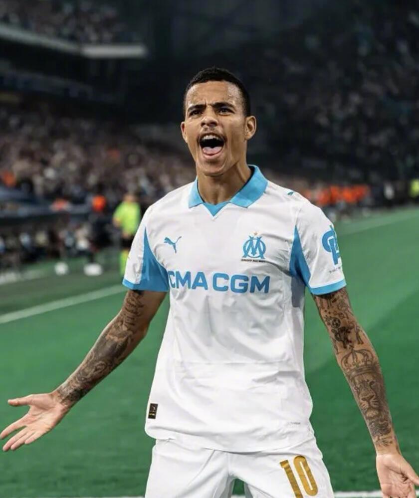 格林伍德破门助马赛胜巴黎FC，本赛季30场造28球