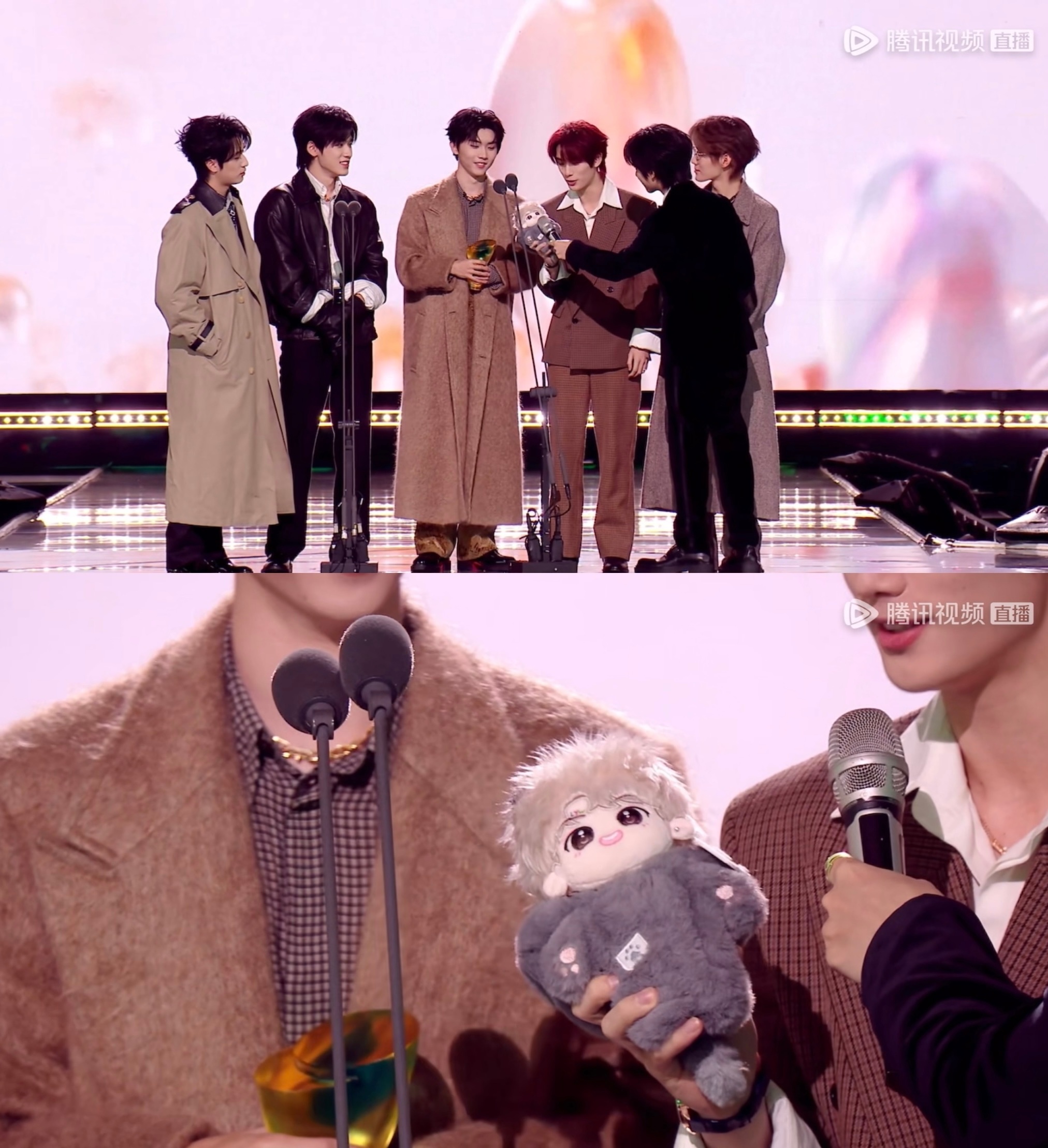 时代少年团携刘耀文棉花娃娃亮相星光大赏