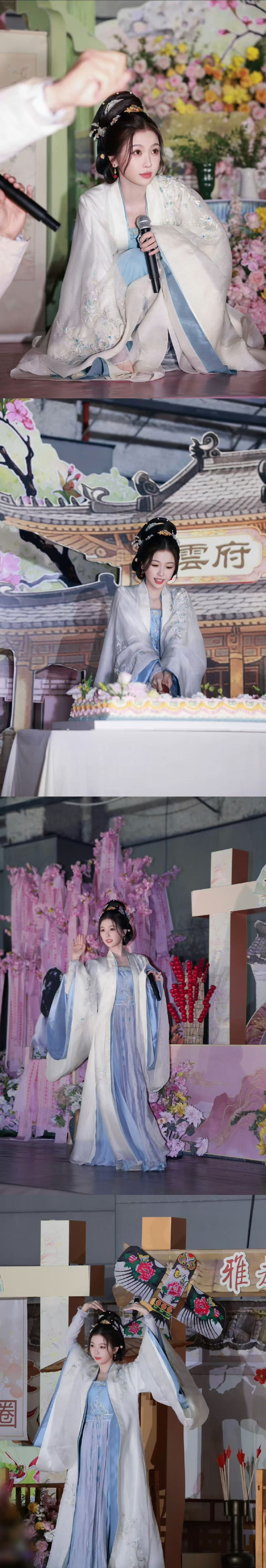 虞书欣晒43张云初令杀青照