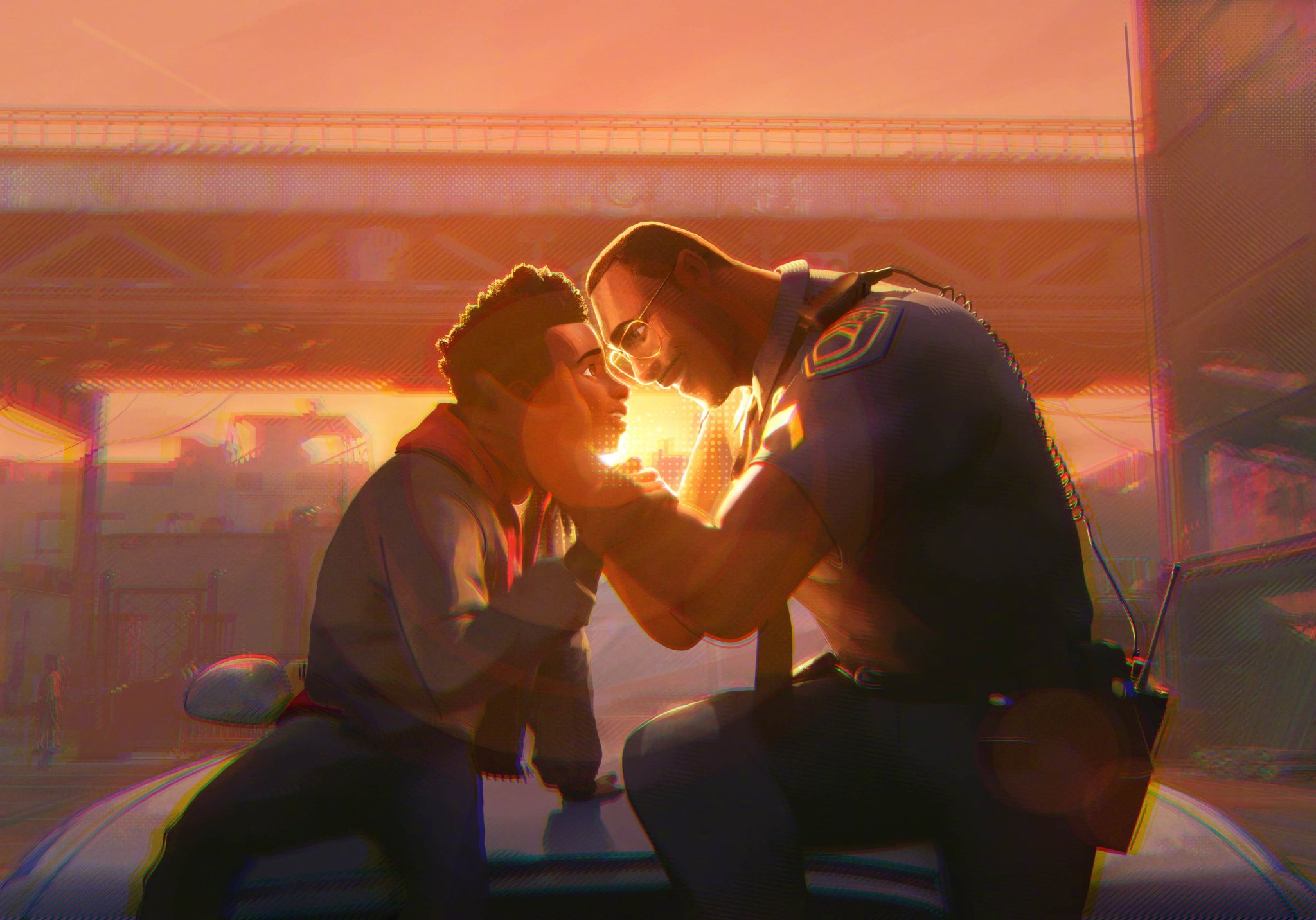 蜘蛛侠超越宇宙发布新剧照，迈尔斯父子与朋克蜘蛛侠亮相