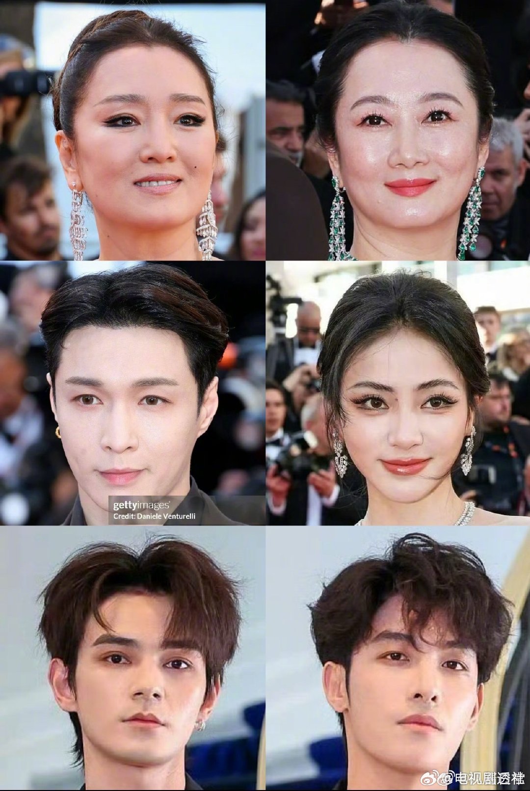 戛纳电影节中国明星生图曝光，巩俐赵涛张艺兴亮相