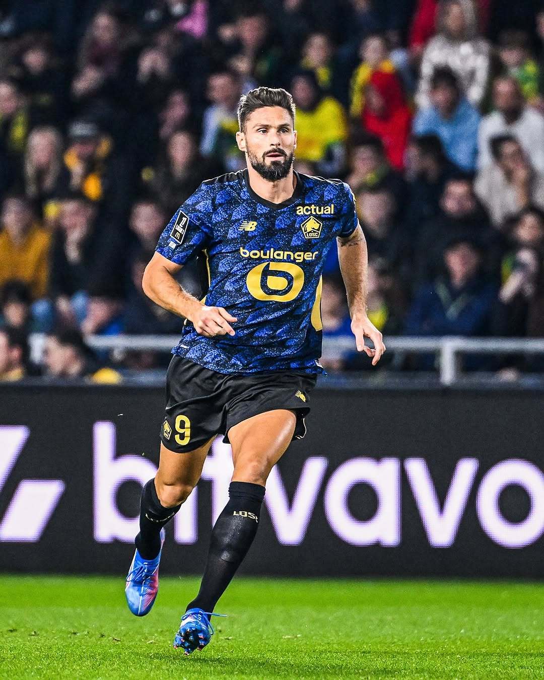 里尔客场2：0胜南特，吉鲁首发76分钟