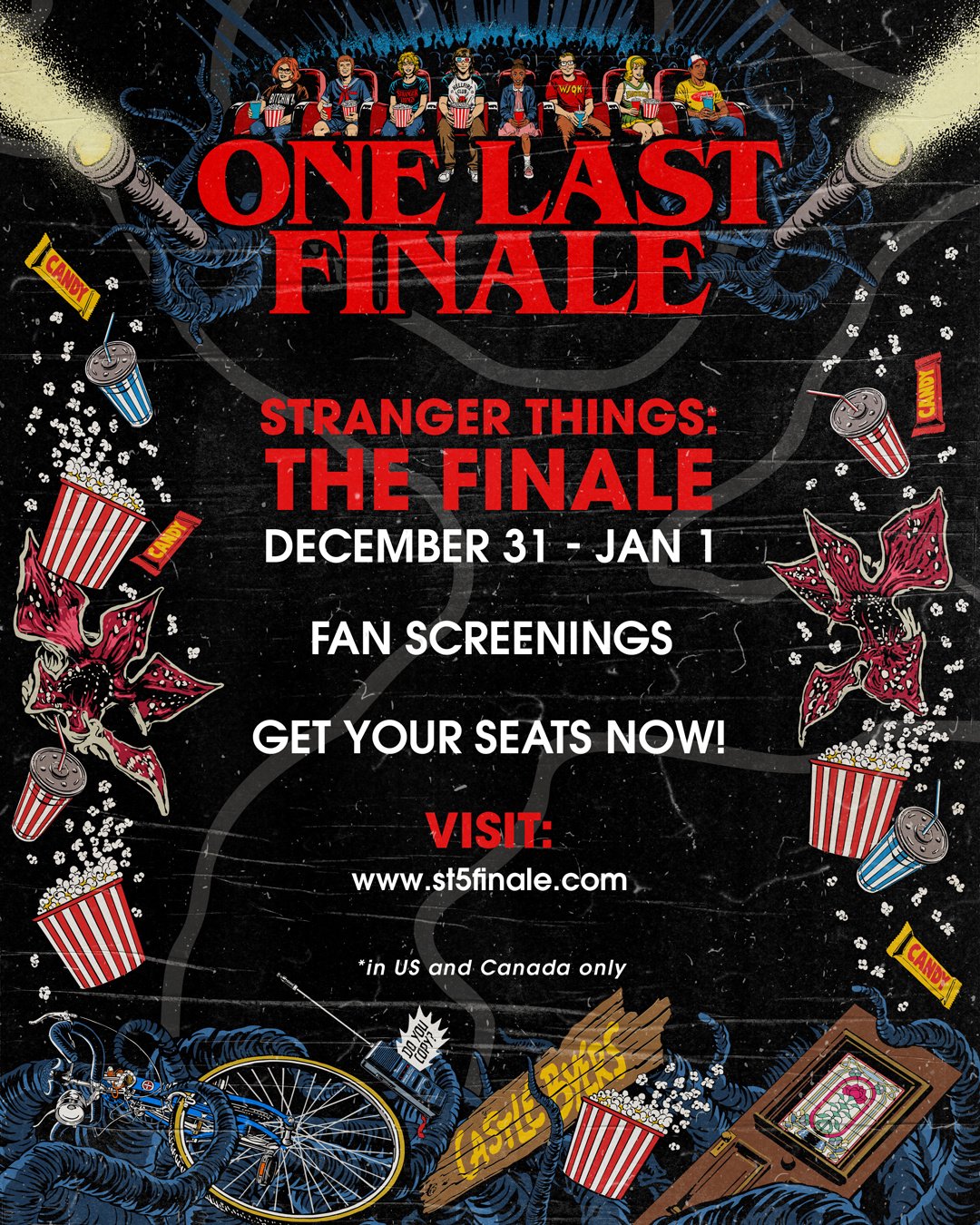 Netflix《怪奇物语》大结局登陆美加500影院，片长2小时5分钟