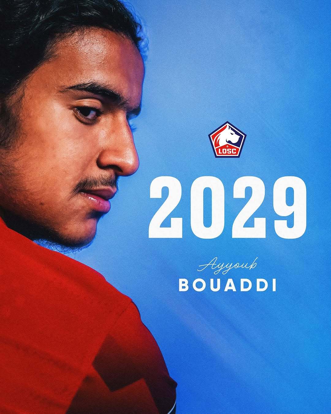 里尔官宣与小将布阿迪续约至2029年