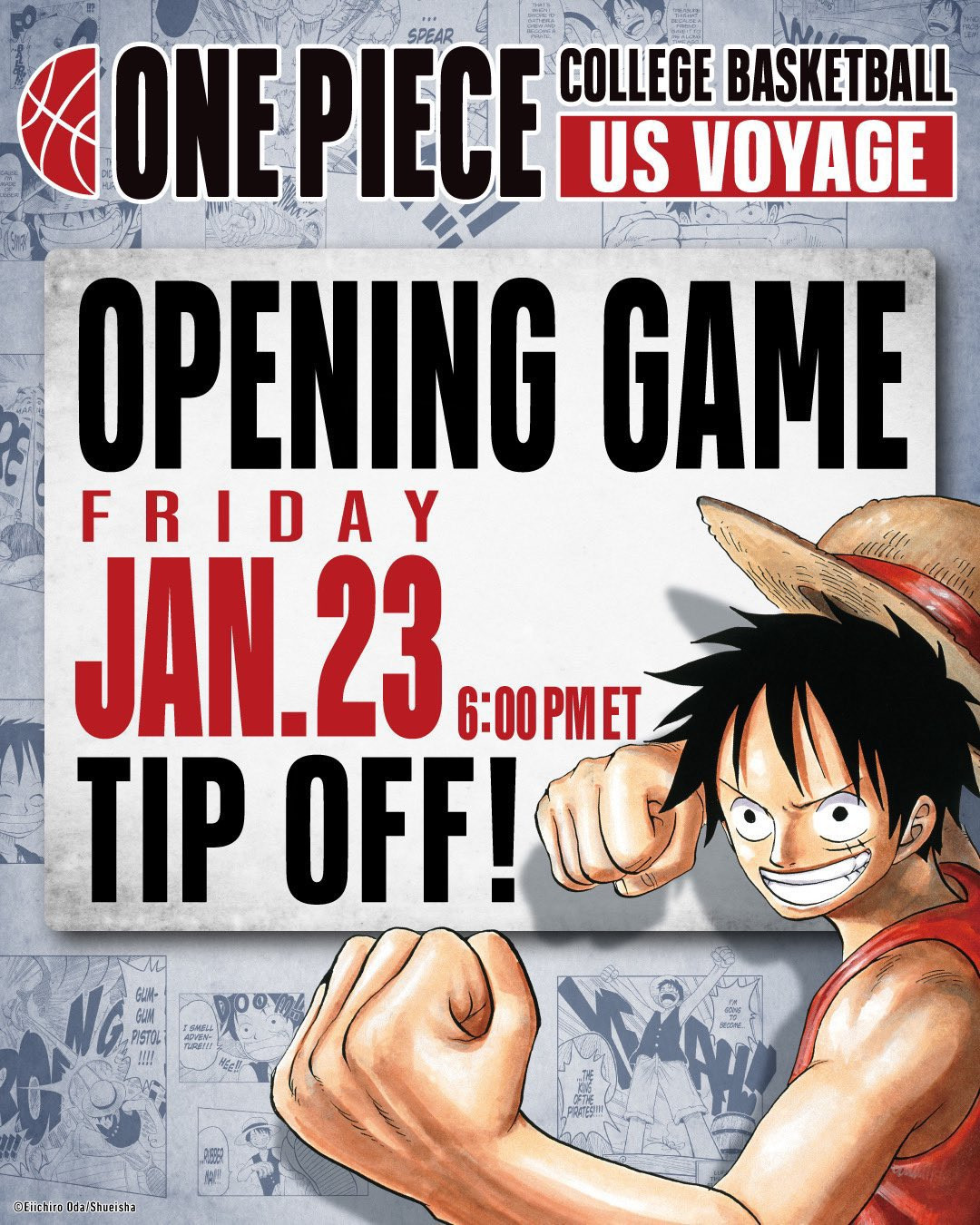 海贼王联动美国大学篮球赛，限定路飞卡牌引热潮