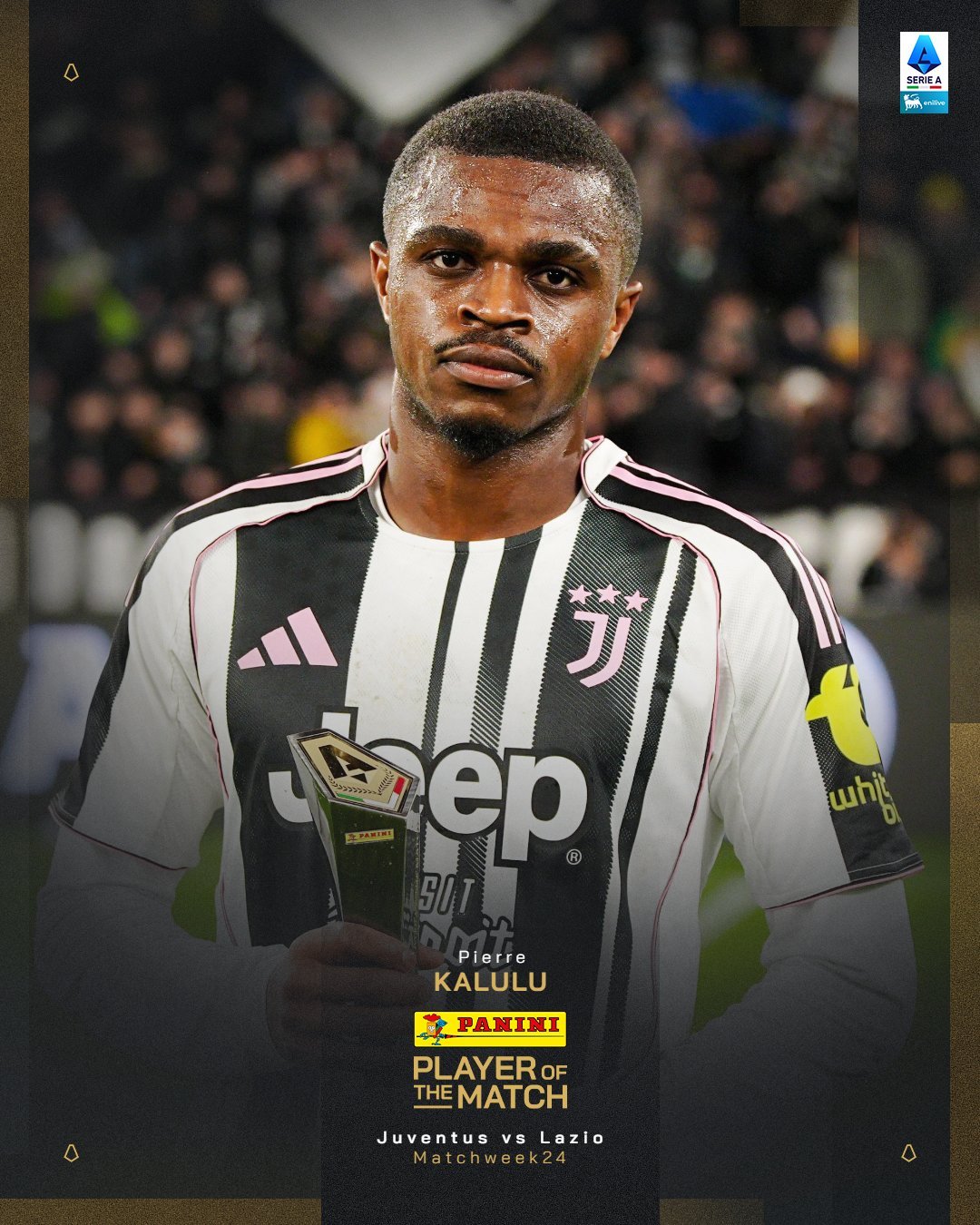 尤文图斯2比2战平拉齐奥，卡卢卢当选最佳球员