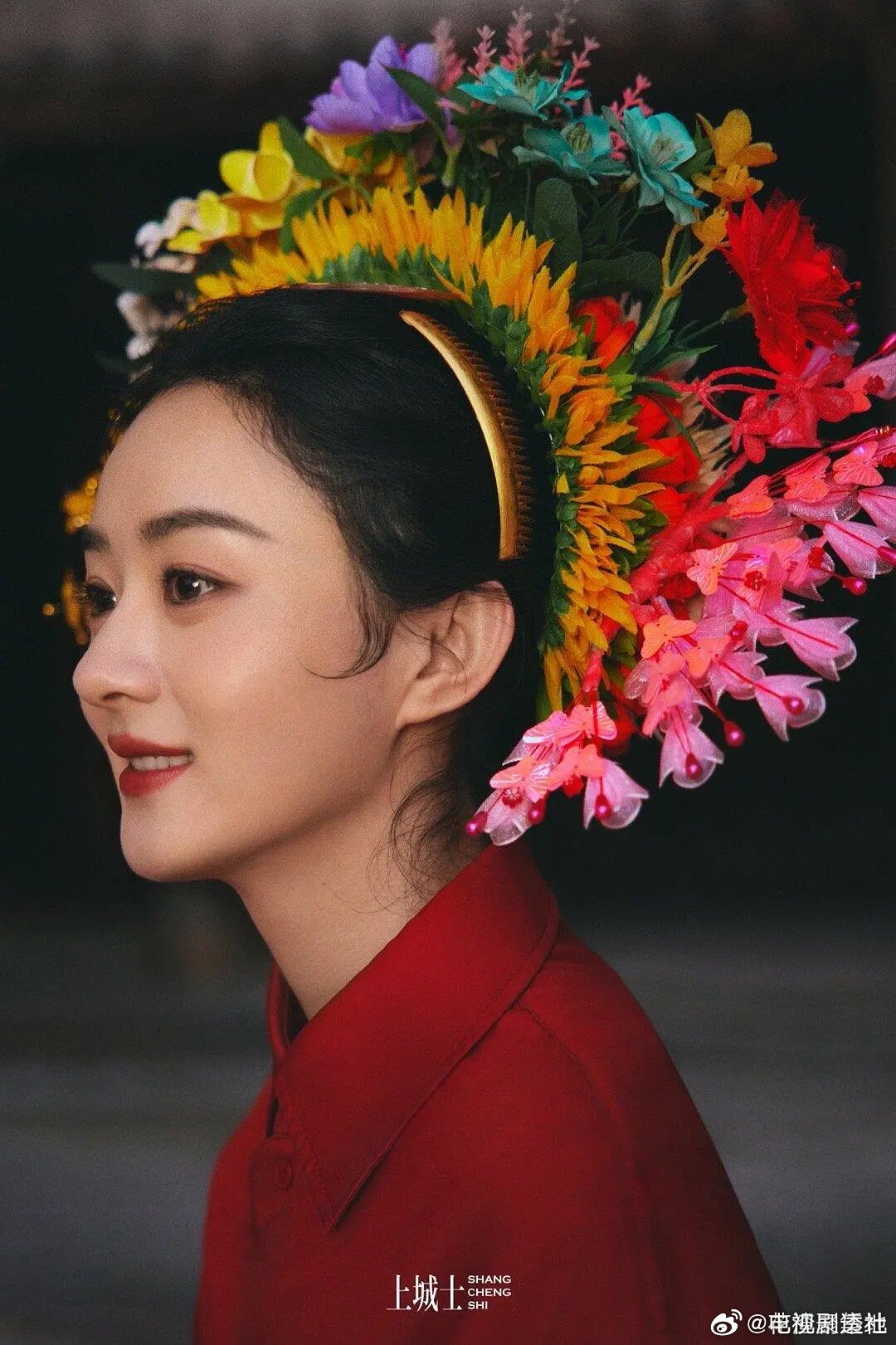 赵丽颖白鹿等女星簪花造型引热议