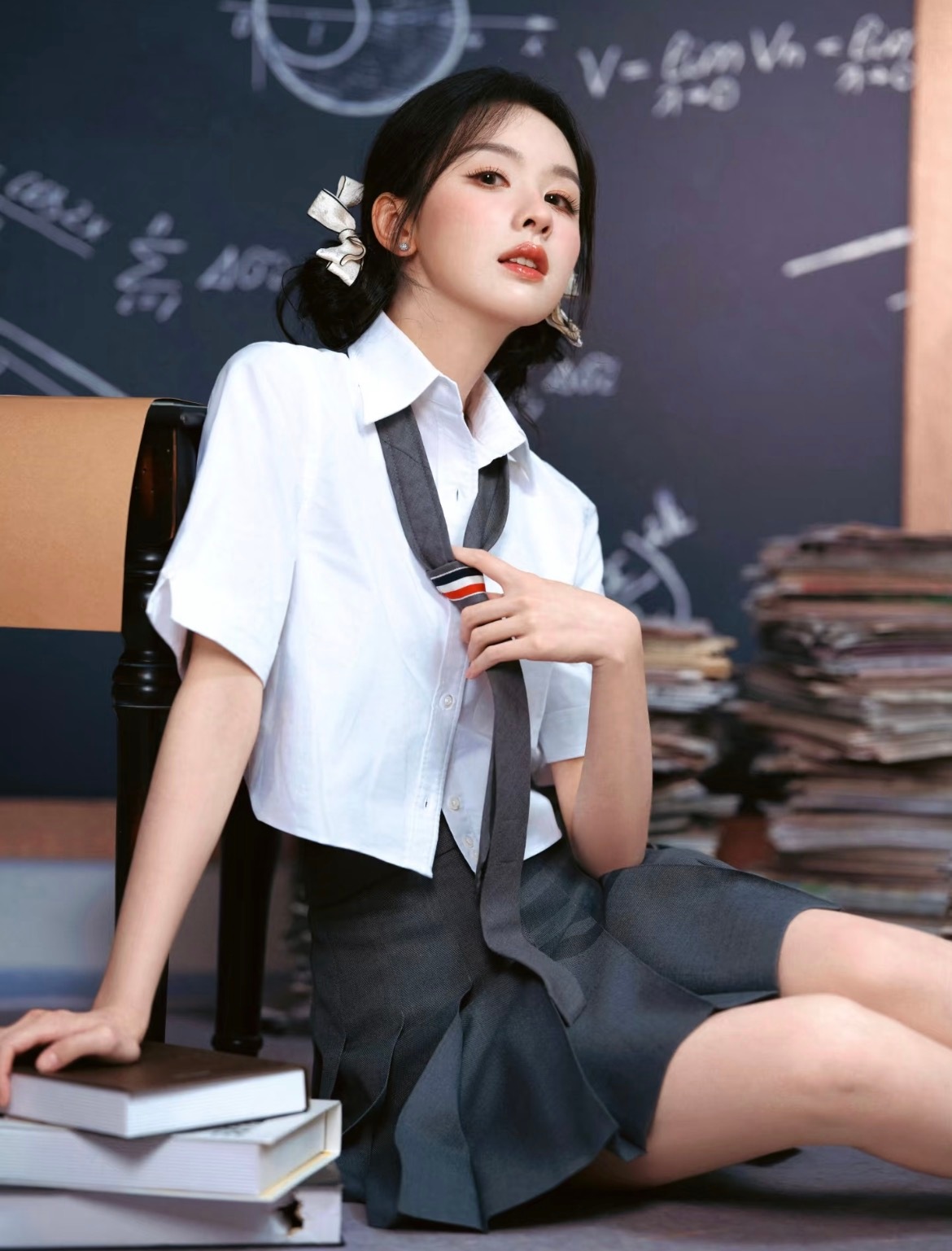 陈都灵关晓彤等16位女星学院风穿搭合集