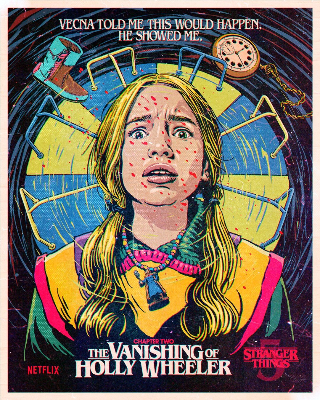 怪奇物语第五季第2集海报曝光霍莉被抓