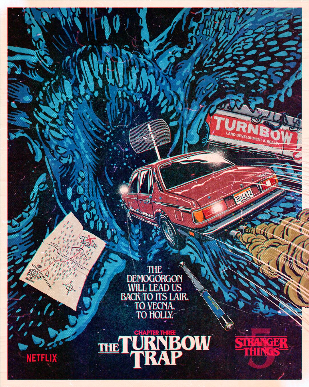 《怪奇物语》第五季第3集海报曝光魔王登场