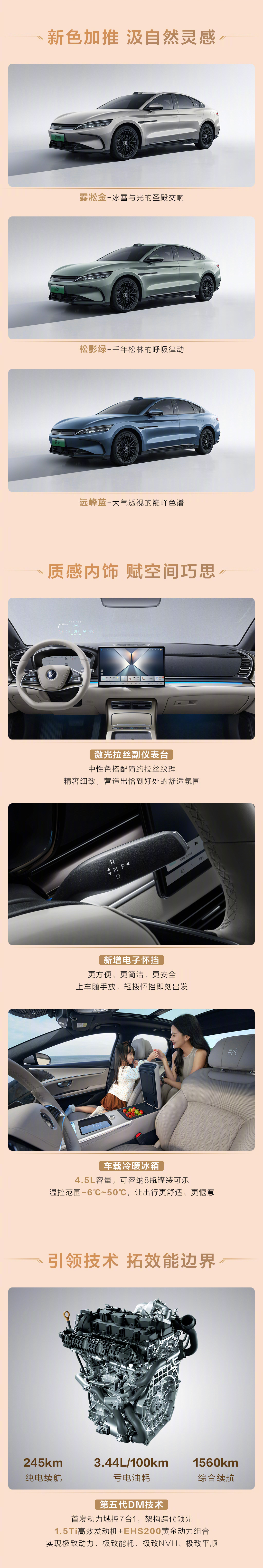 2026款比亚迪汉上市，纯电续航635km、混动综合1560km