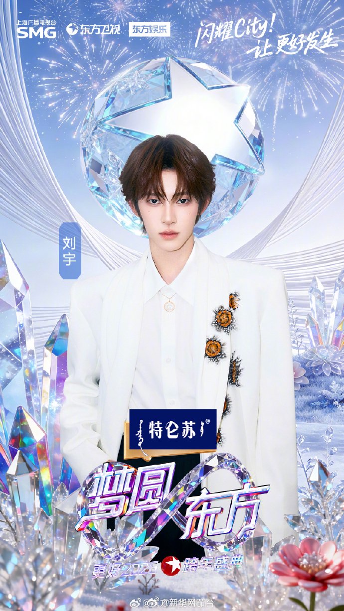 东方卫视2026跨年盛典第二波阵容公布，刘宇王安宇等加盟