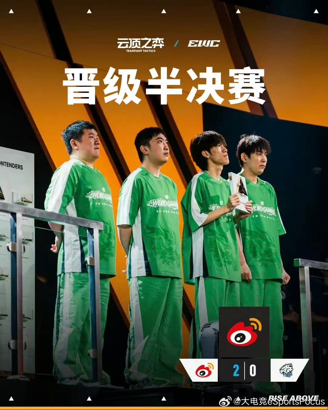 WBG战队2-0战胜EVS晋级电竞世界杯云顶之弈四强|wbg战队|evs|英雄联盟|四分之一决赛|2025电竞世界杯_新浪新闻