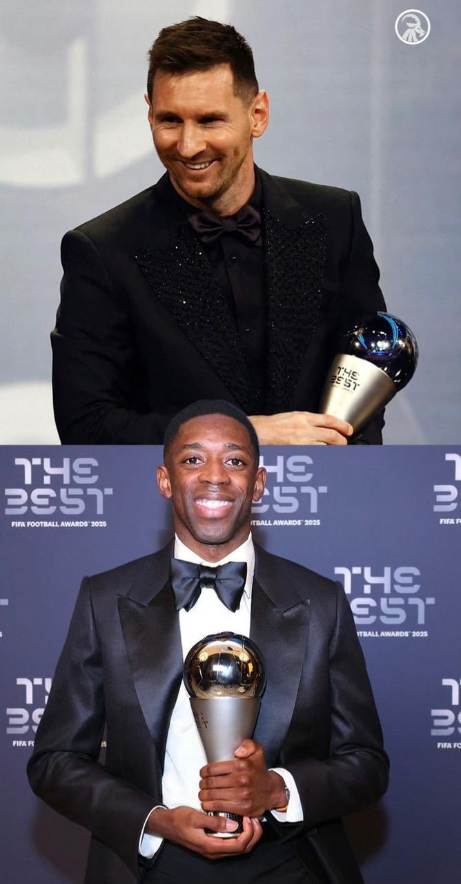 梅西投票2025年度最佳球员：首选登贝莱，姆巴佩与亚马尔分列二三位