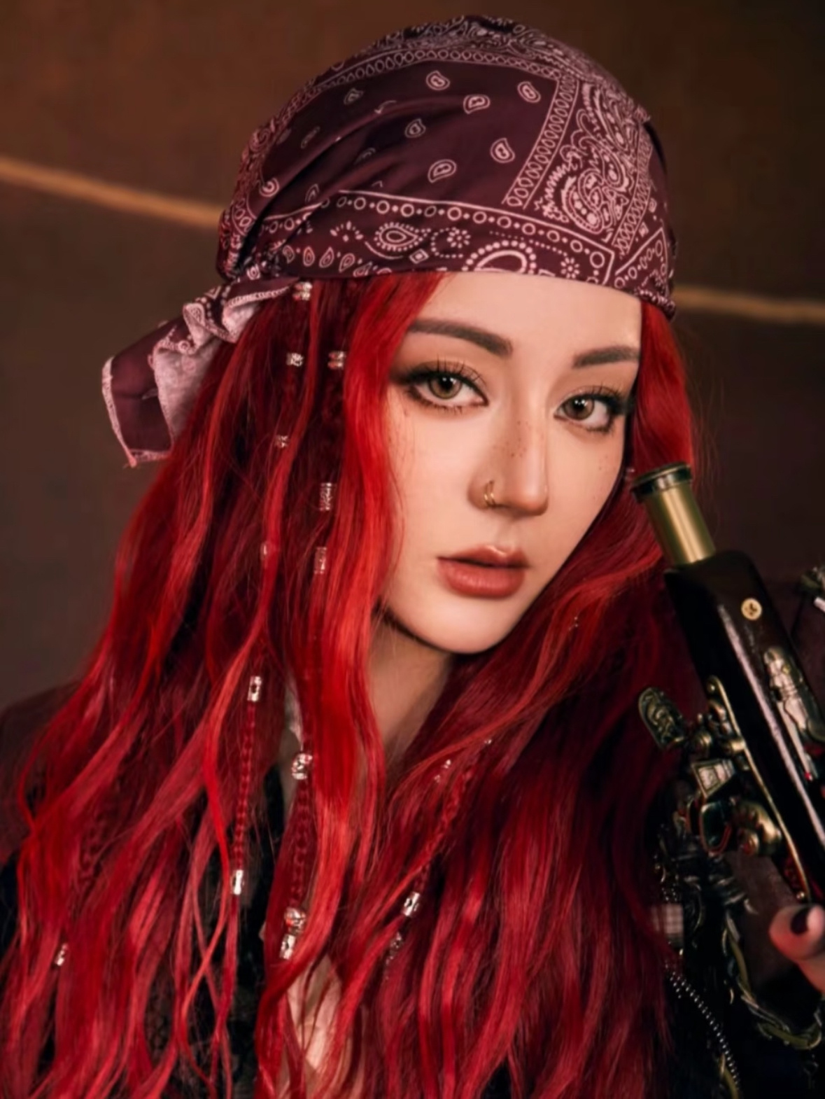 迪丽热巴等15位明星红发造型合集