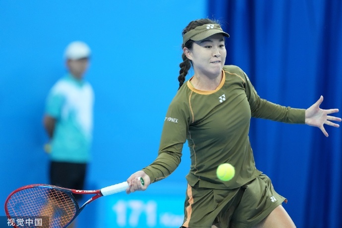 朱琳直落两盘胜高馨妤，首夺全运会网球女单金牌