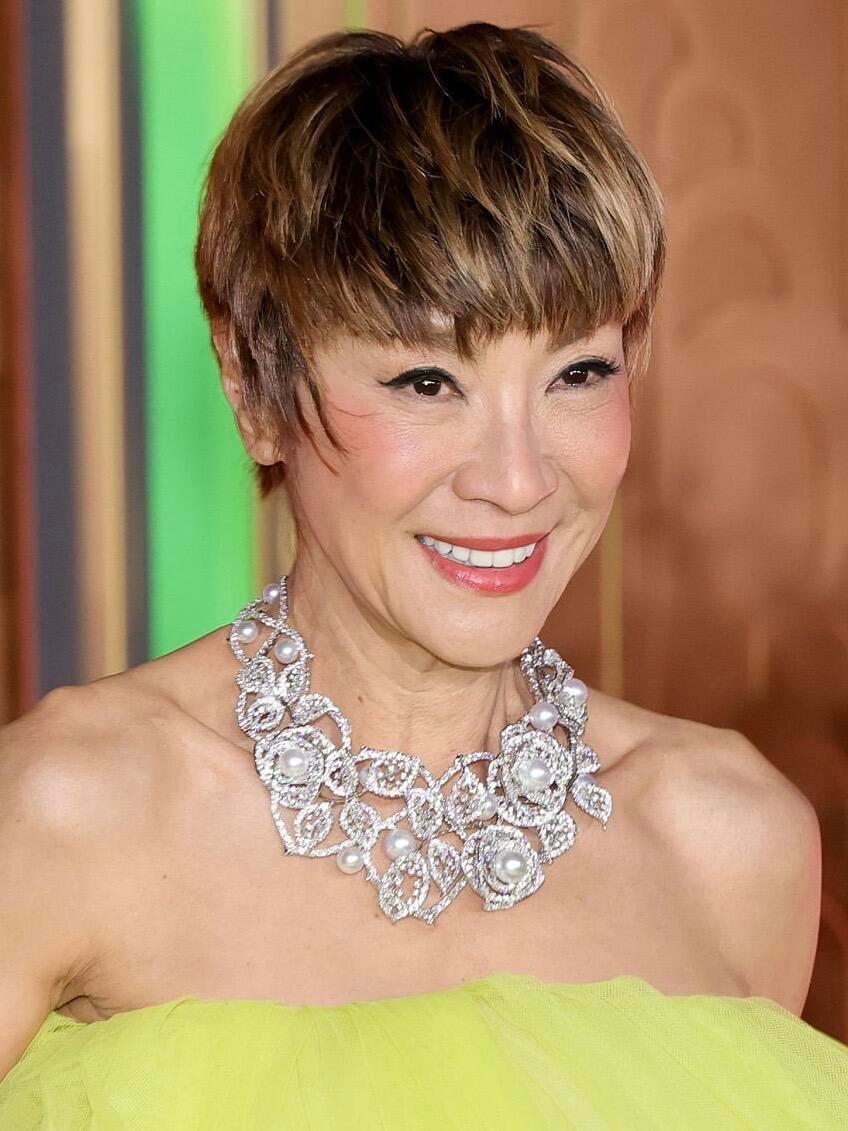 杨紫琼超短发亮相魔法坏女巫2纽约首映