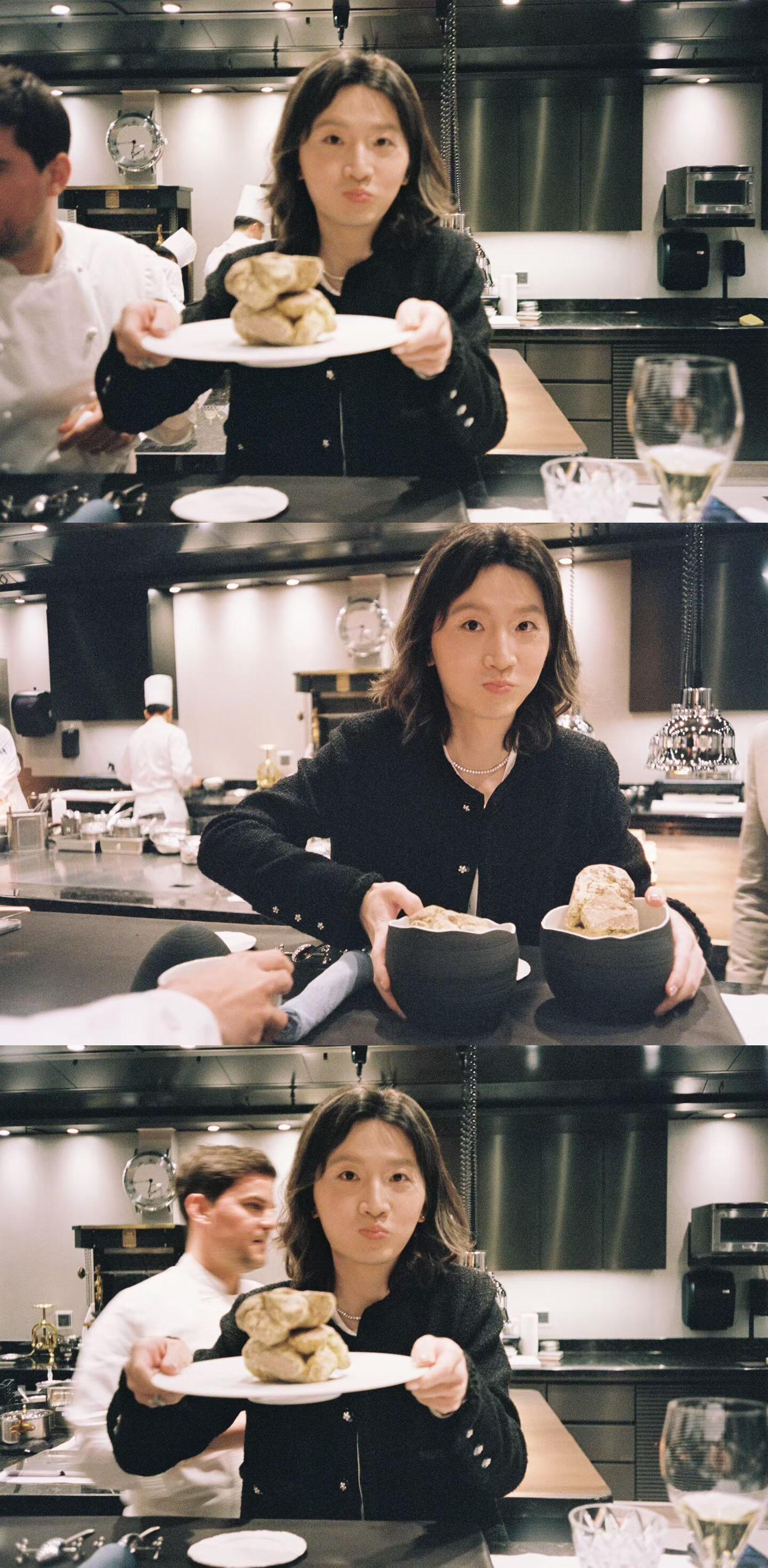 好利来罗昊晒长发照形象大变