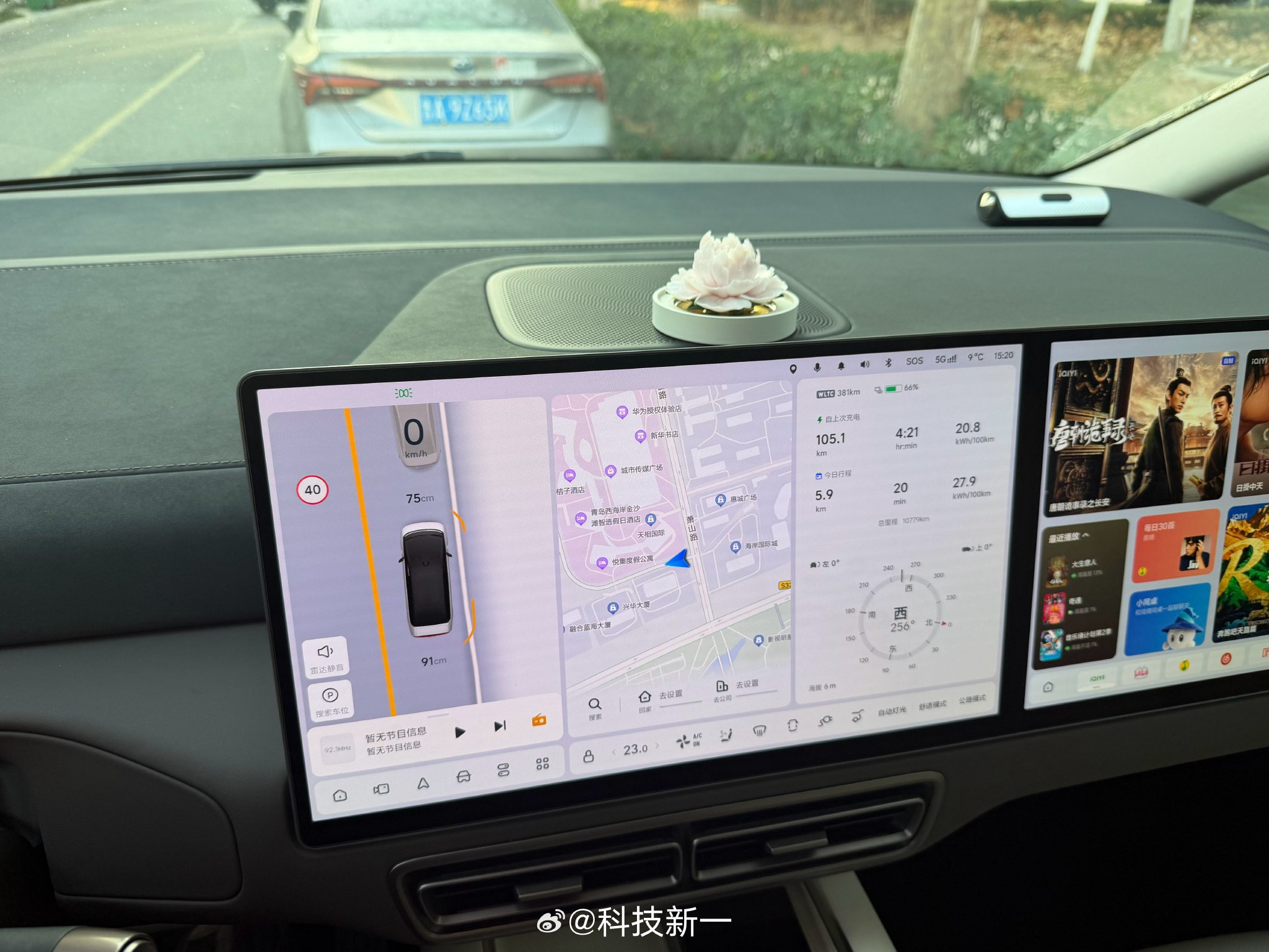 理想MEGA车主晒车前装饰花引热议