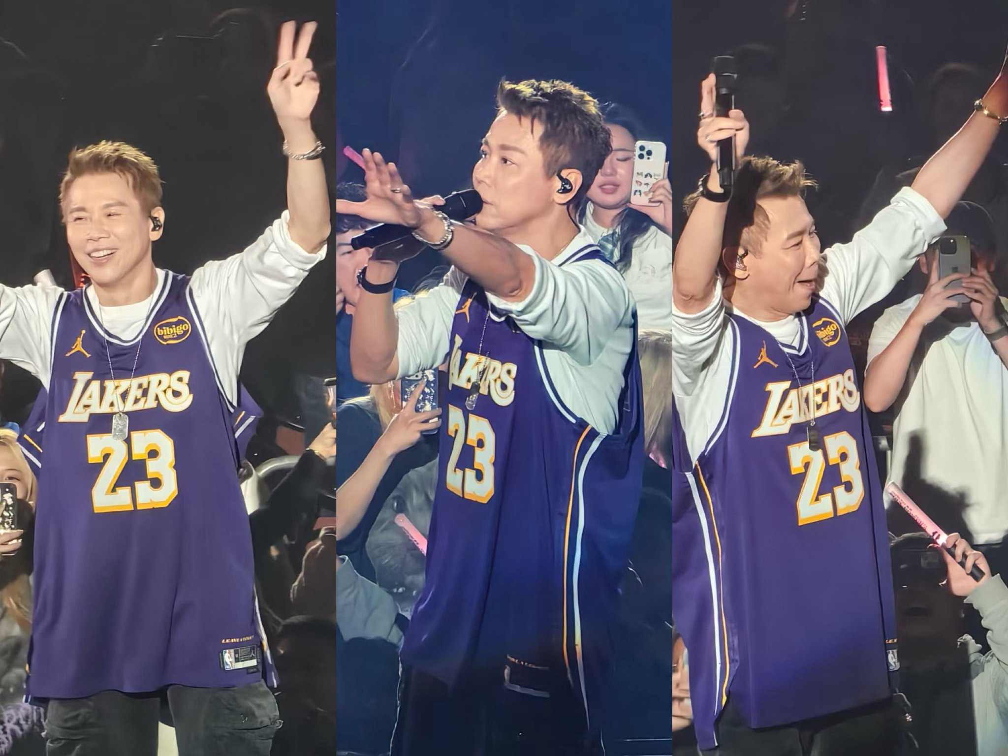 陶喆洛杉矶演唱会穿詹姆斯球衣唱经典