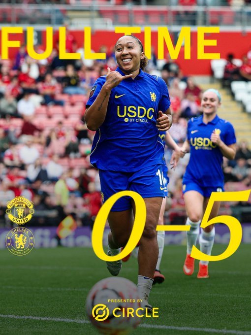 切尔西女足客场5-0大胜曼联