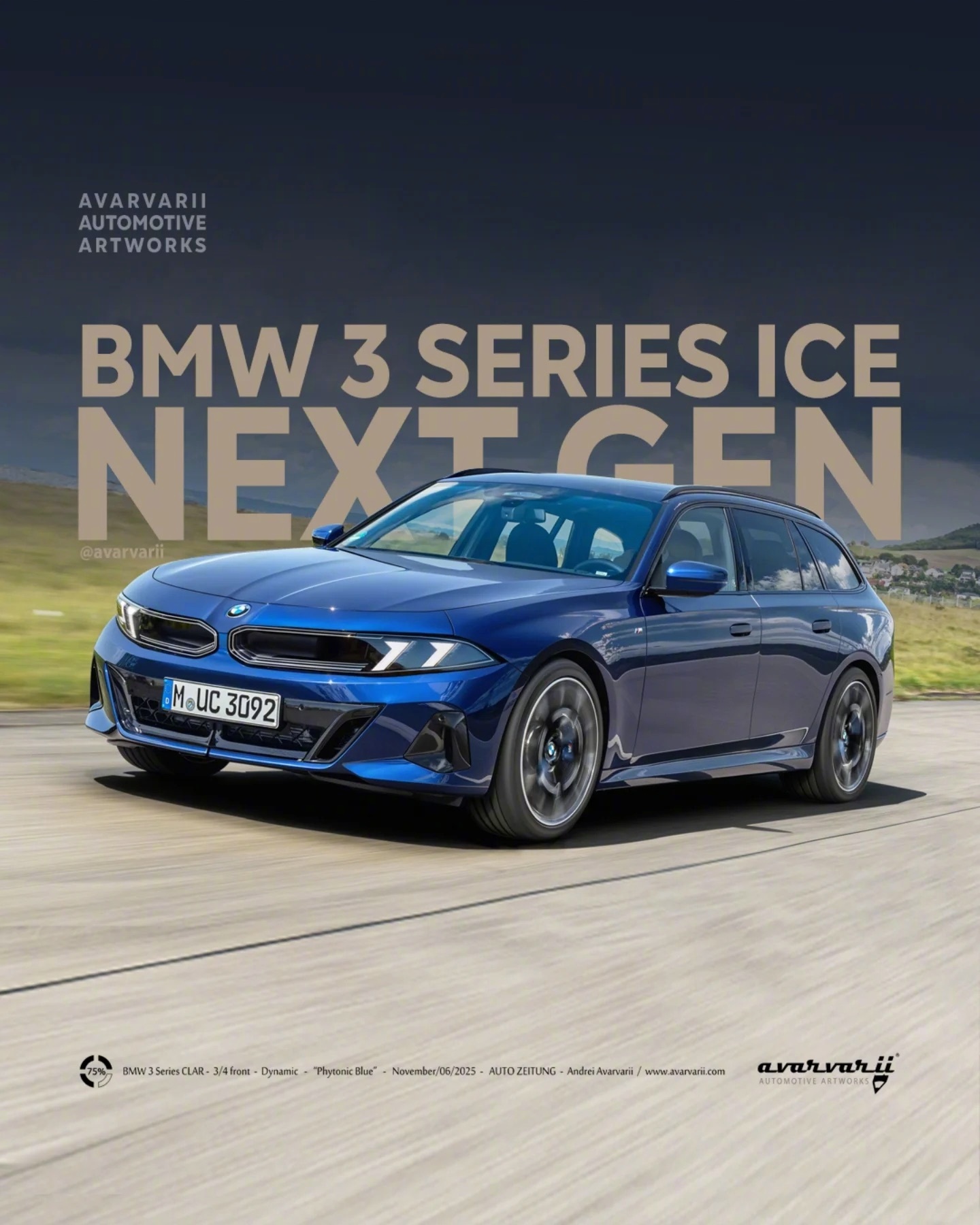 外媒报道下代宝马3系旅行车