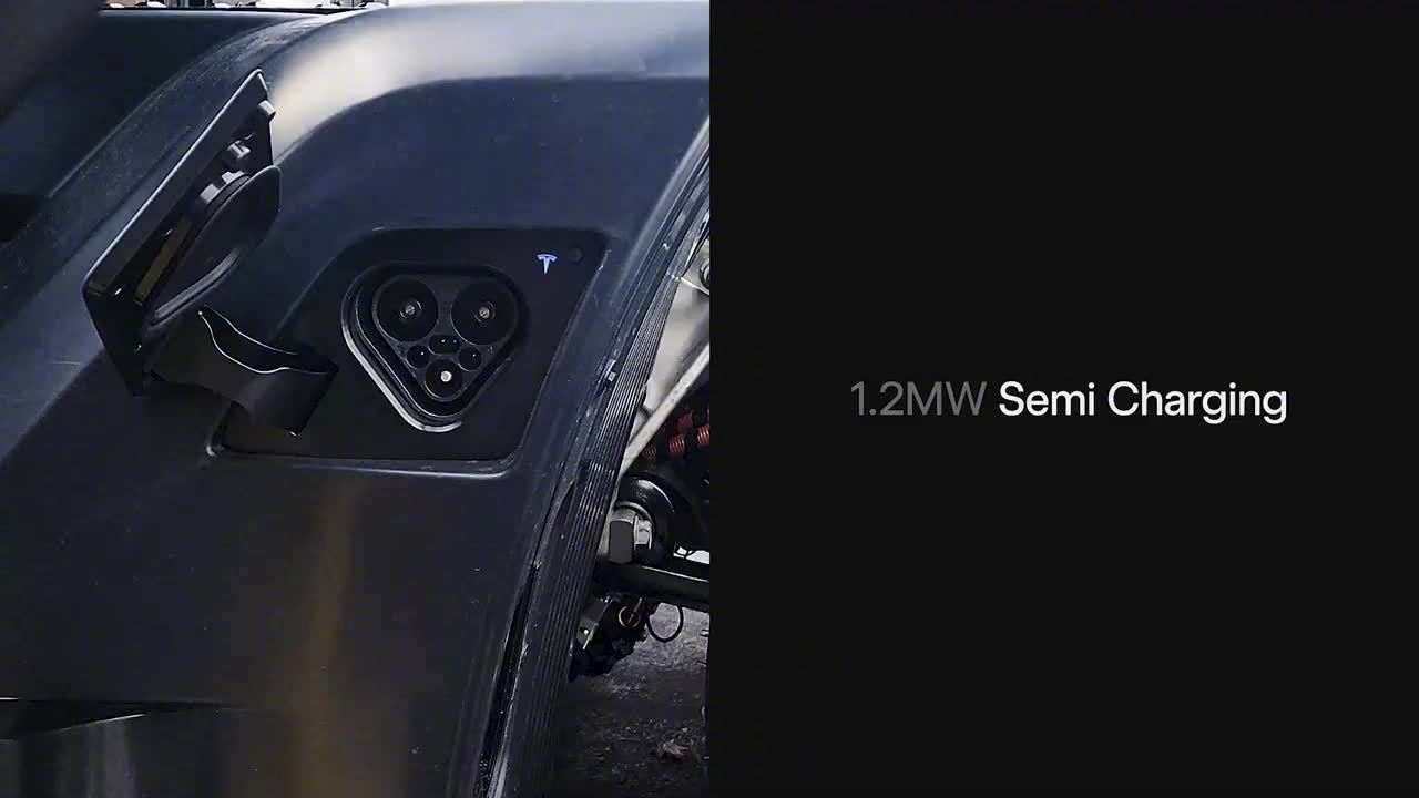 特斯拉Semi卡车实测1.2兆瓦极速充电