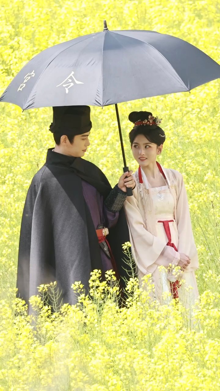 丁禹兮宋祖儿油菜花田同框画面唯美