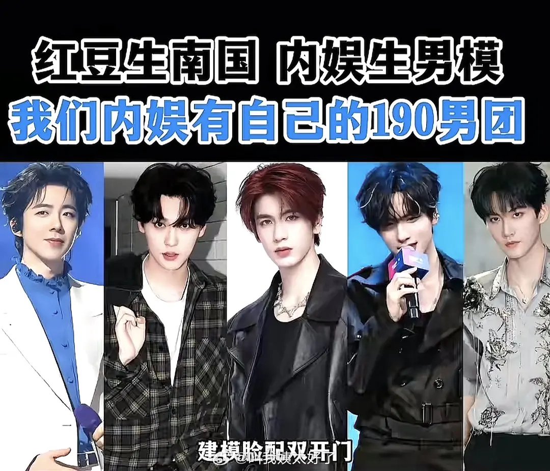 刘宇宁等五人被评内娱190男团