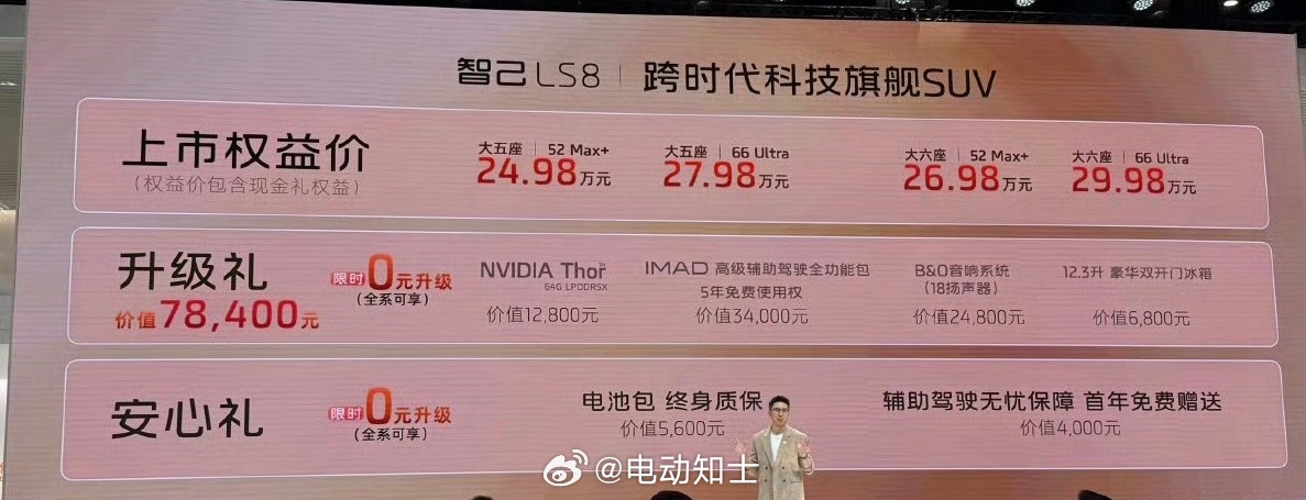 智己LS8上市24.98万起，续航最高1605km