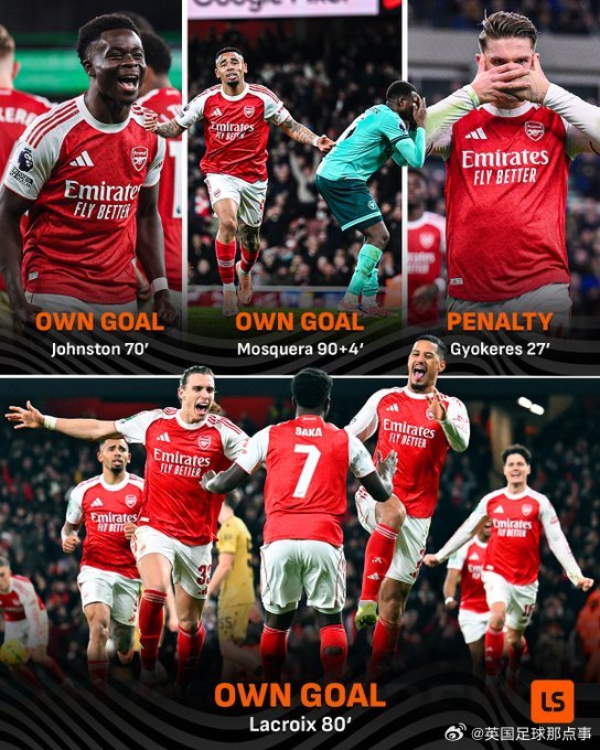 连场乌龙“送礼”，阿森纳近3场4进球仅1粒运动战破门，进攻端效率危机如何破解？