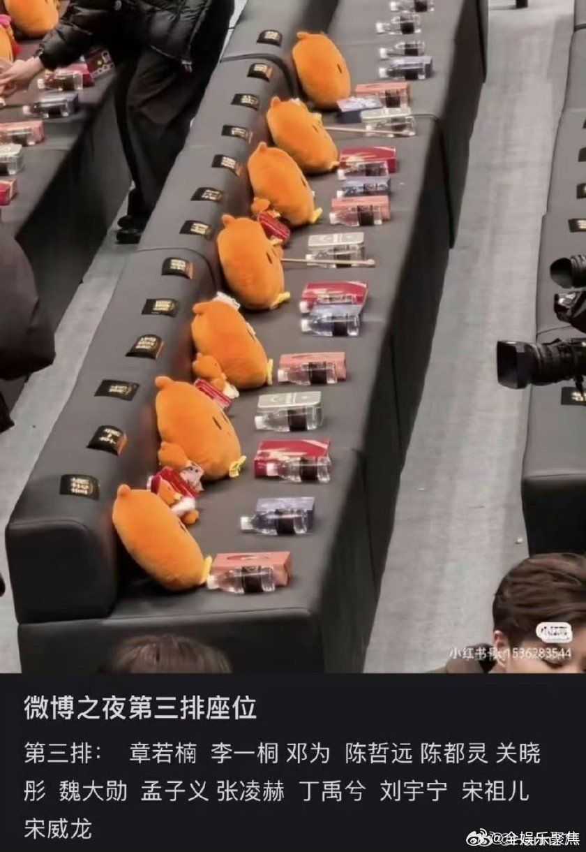 刘宇宁宋祖儿微博之夜同坐第二排c位