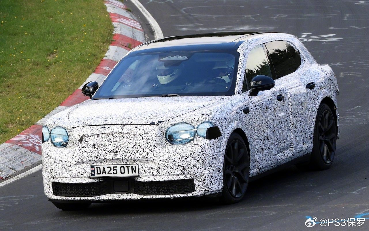 宾利添越纯电版纽北测试，与纯电卡宴同平台