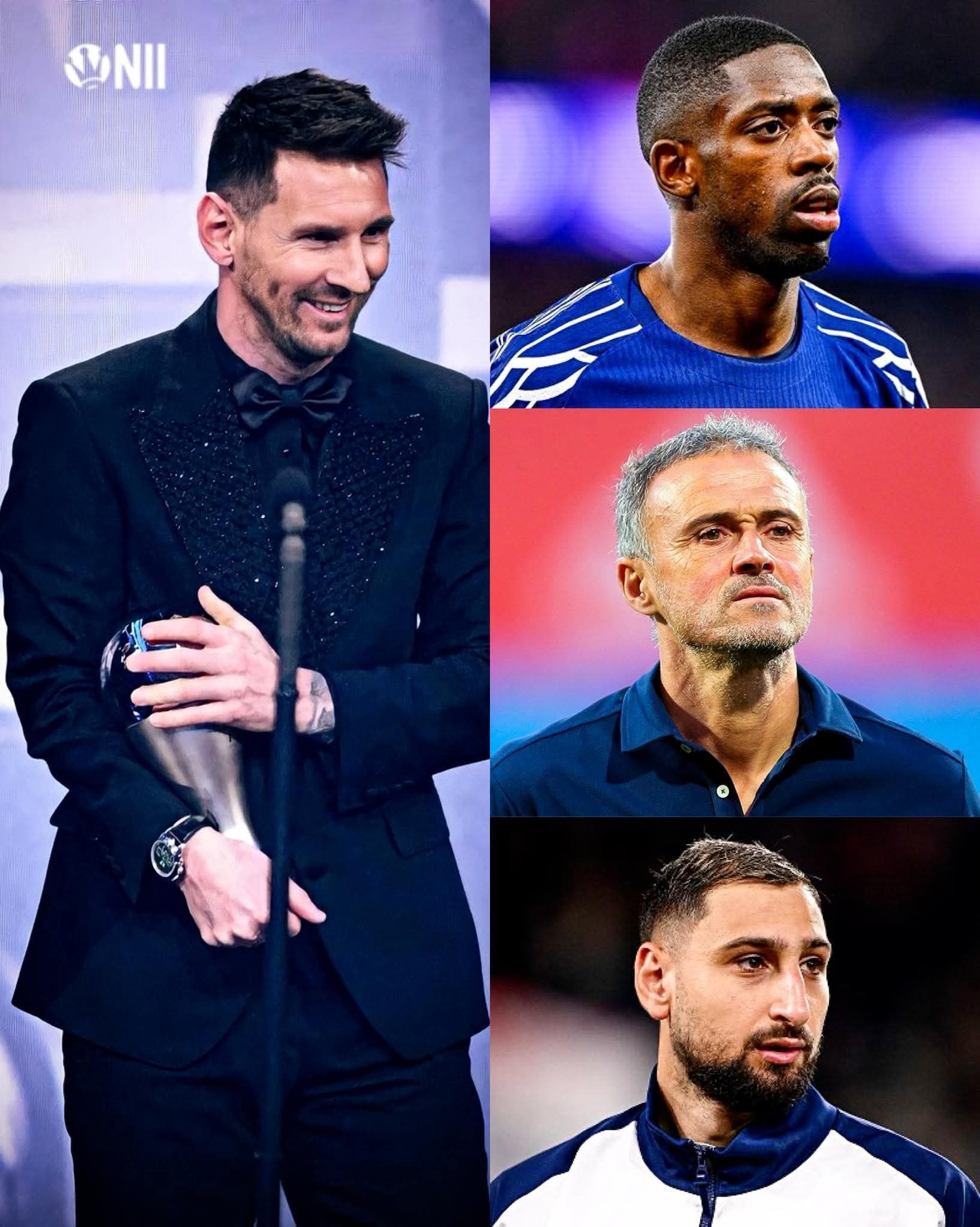 梅西2025国际足联最佳投票揭晓，登贝莱、多纳鲁马、恩里克分列榜首