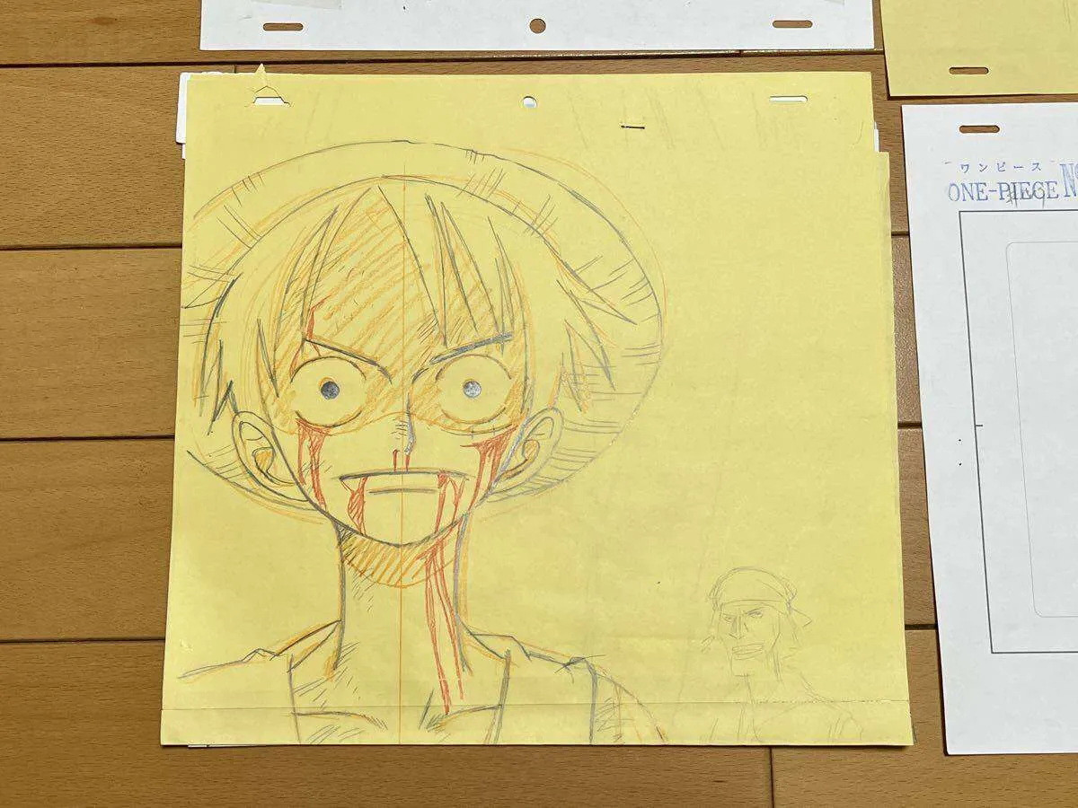 海贼王147集路飞对决黑胡子蒂奇原稿曝光