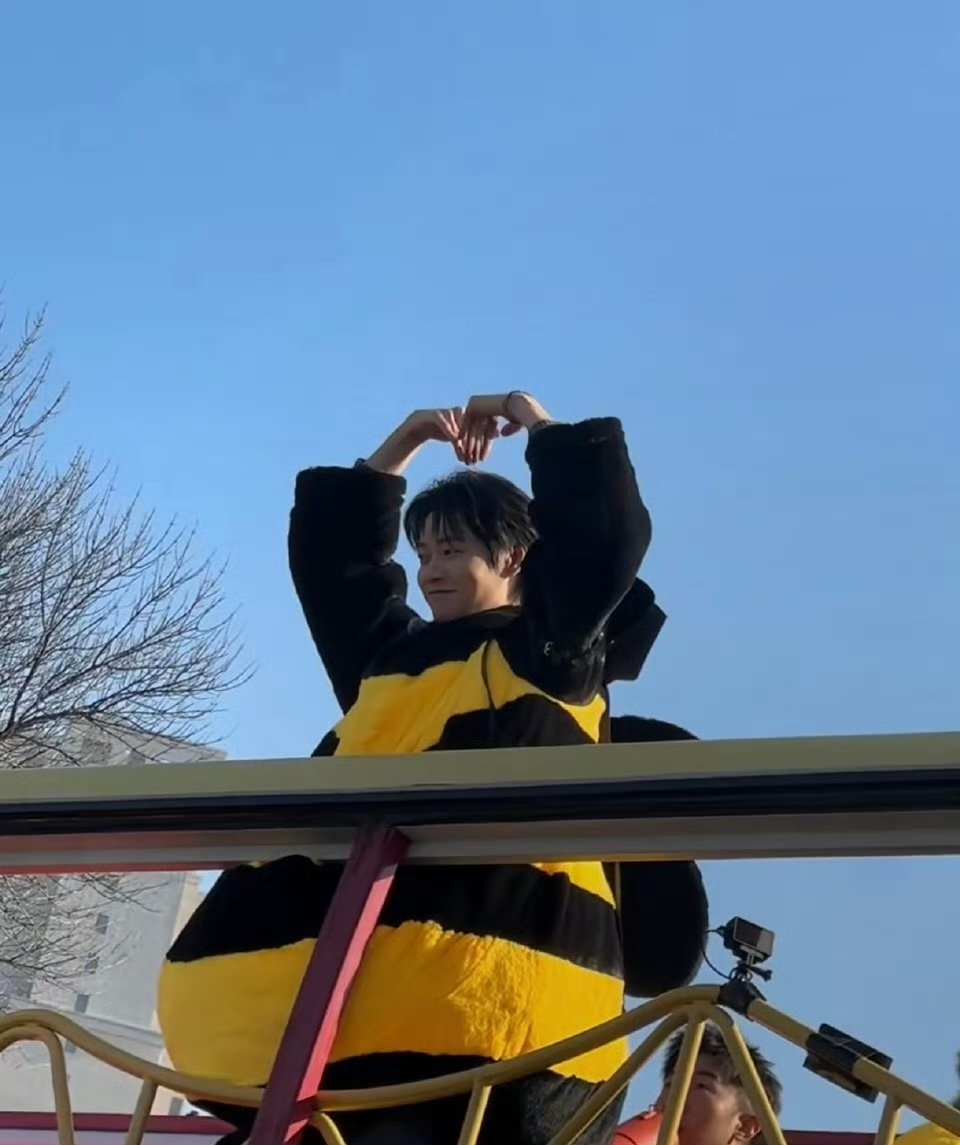 魏大勋周五晚高疯官宣，蜜蜂服造型吸睛