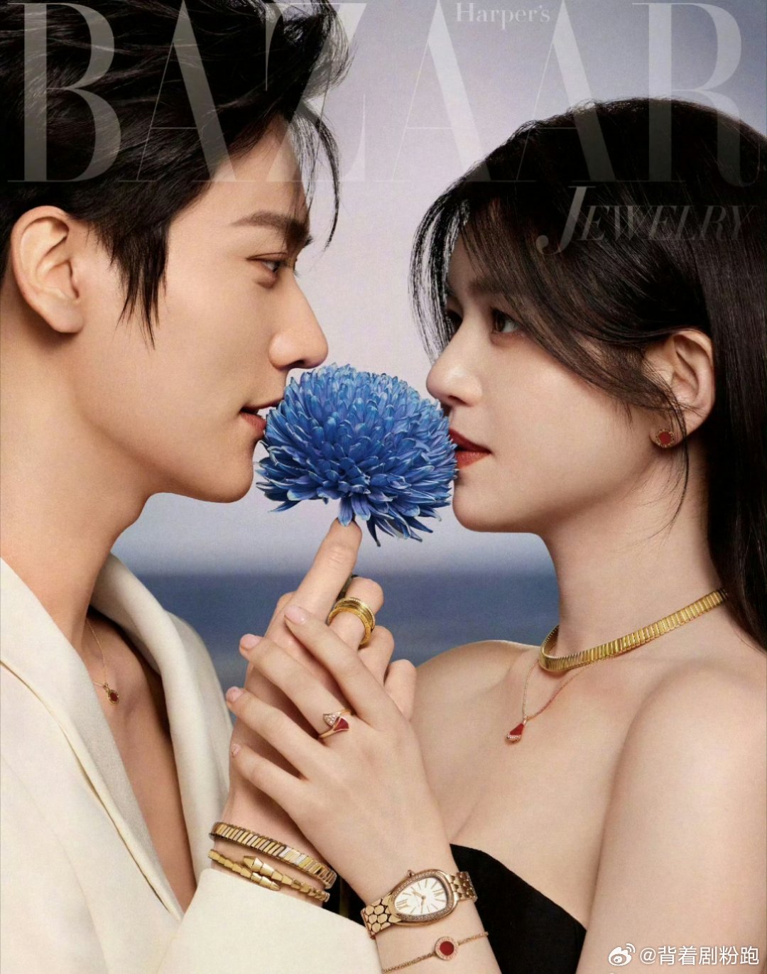 陈妍希周柯宇情人节封面合体营业引期待