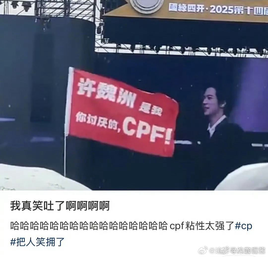 许魏洲音乐节遭cpf喊话
