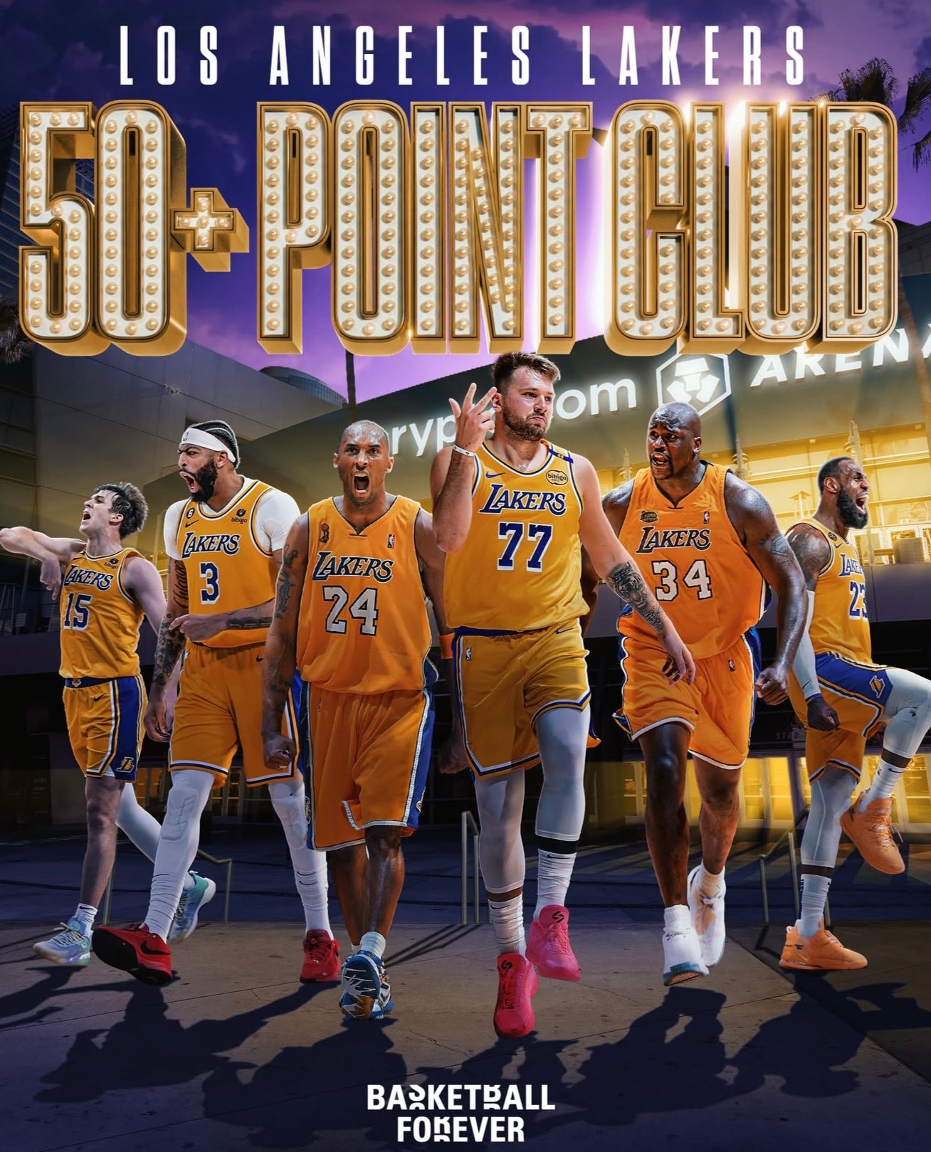 湖人队史2000年后6人单场50分，科比詹姆斯领衔