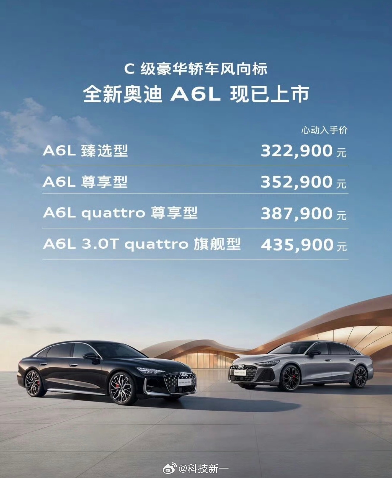 奥迪A6L新车起售价降至32万引热议