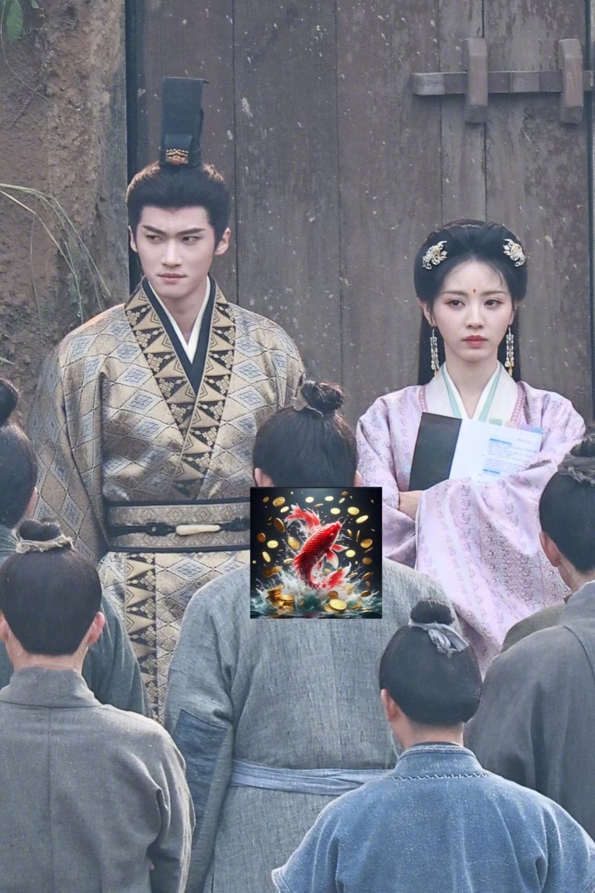 田曦薇闫桉《嫁金钗》同框生图曝光