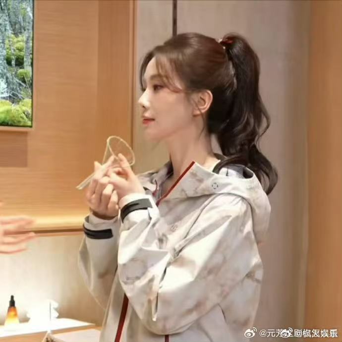 刘诗诗高马尾造型亮相，清新活力