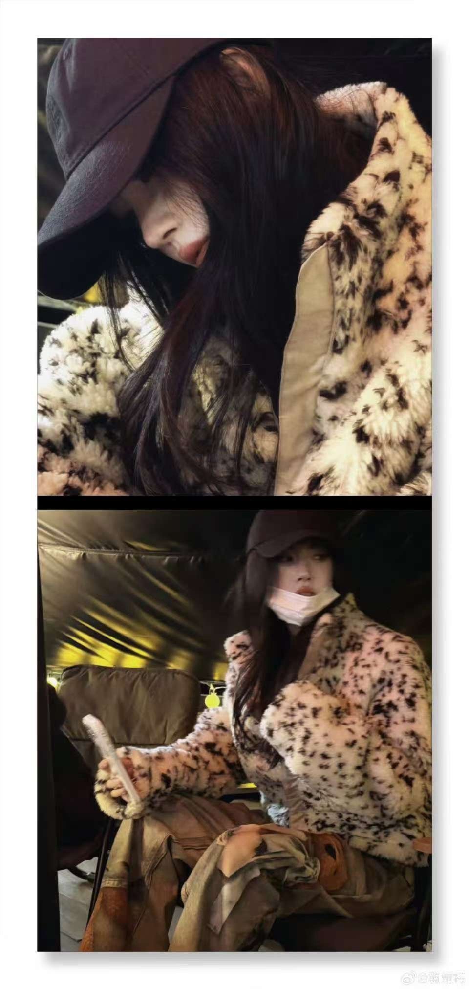 鞠婧祎九宫格拍照模板曝光