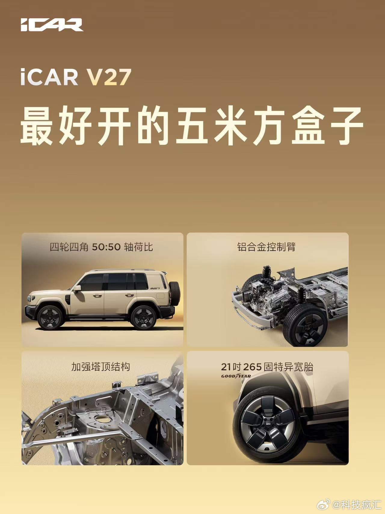iCAR V27上市16.98万起，硬派SUV搭载国产大算力智驾系统